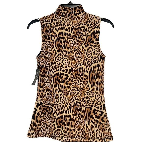 INC International Concepts Women's Animal-Print Mock-Neck Tank Top, XS - Picture 5 of 10